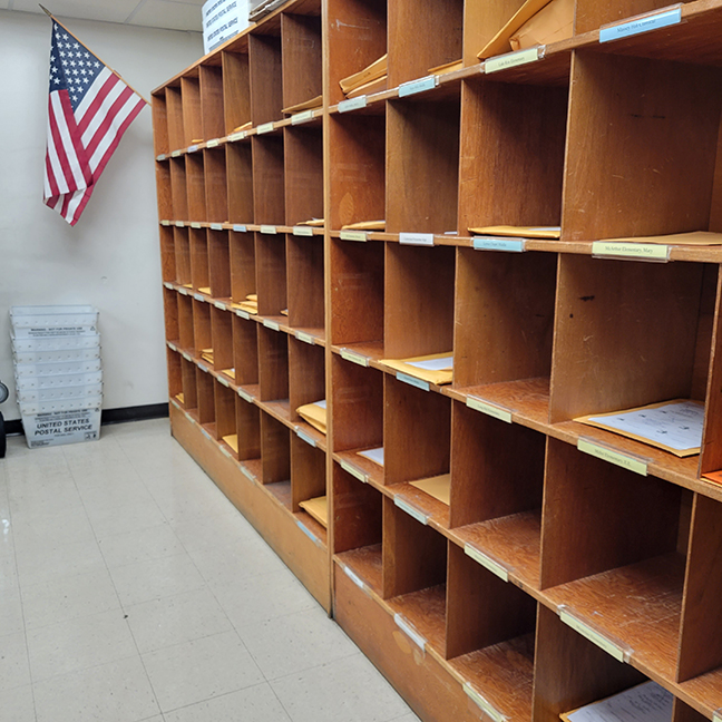 Mail room Cubbies